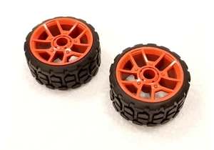 Carrera 370410813 RC Luftreifen-Set (2 Stück) inkl. Felge für Drift Racer