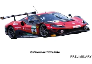 Carrera 20024016 Digital 124 Auto Ferrari 296 GT3 Emil Frey Racing, No. 10, DTM 2025