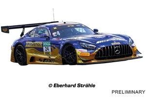 Carrera 20032117 Digital 132 Auto Mercedes-AMG GT3 Evo Mercedes-AMG Team Winward, No. 24 DTM 2025