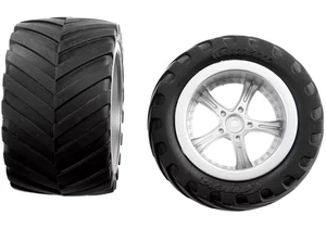 Carrera 370990421 RC Ersatzteil 2 hintere Reifen mit Felgen
