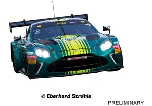 Carrera 20032119 Digital 132 Auto Aston Martin Vantage GT3 Evo Comtoyou Racing, No. 007 DTM 2025