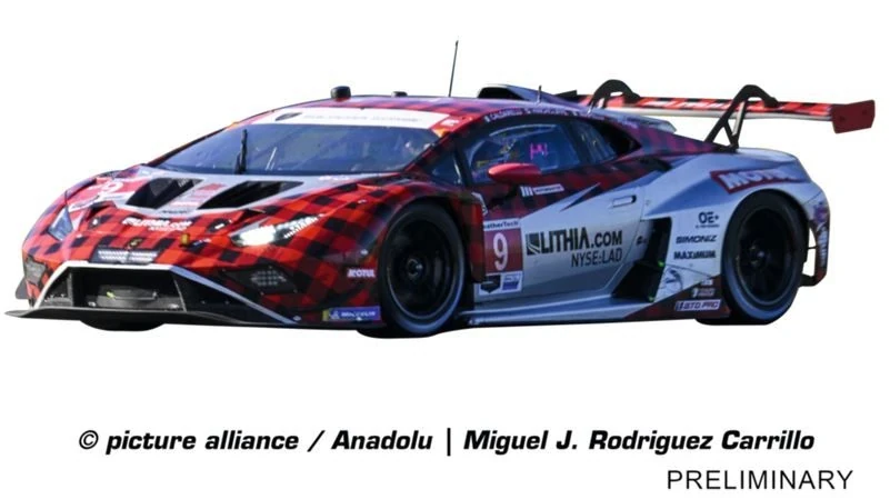 Carrera 20024020 Digital 124 Auto Lamborghini Huracan GT3 Evo2 Pfaff Motorsports, No. 9