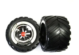 Carrera 370980103 RC Ersatzteil 2 hintere Reifen mit Felge
