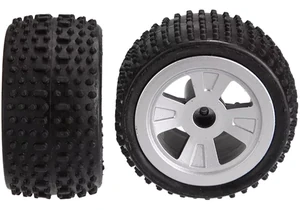 Carrera 370510030 RC Ersatzteil 2 hintere Reifen mit Felge