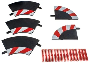 Produktbild von Carrera 20020551 Digital 124 / Digital 132 / Evolution Innere Randstreifen-Kurve 1/60° (3), Endstücke (2)