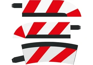 Carrera 20020569 Digital 124 / Digital 132 / Evolution Innere Randstreifen für Steilkurve 1/30° (6), Endstücke (2)