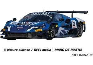Carrera 20023989 Digital 124 Auto Ferrari 296 GT3 Kessel Racing, No.8 24H Spa 2024