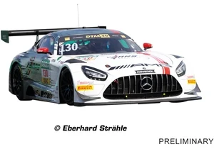 Carrera 20032061 Digital 132 Auto Mercedes AMG GT3 Team Winward, No.130 DTM 2024
