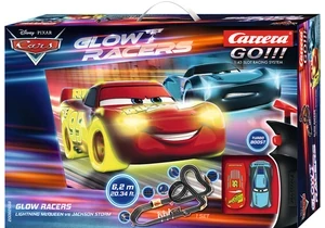 Carrera 20062559 GO!!! Disney Pixar Cars Komplettset Glow Racers: Lightning McQueen vs. Jackson Storm