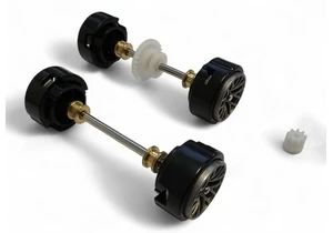 Carrera 20091296 Digital 132 / Evolution Kleinteile Vorderachse und Hinterachse für NASCAR Camaro NextGen ZL1