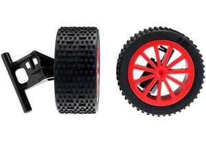 Carrera 370990384 RC Ersatzteil 2 Kompletträder + Radaufhängung
