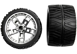 Carrera 370990232 RC Ersatzteil 2 hintere Reifen mit Felge