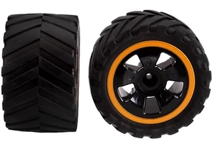 Carrera 370510054 RC Ersatzteil 2 hintere Reifen mit Felge