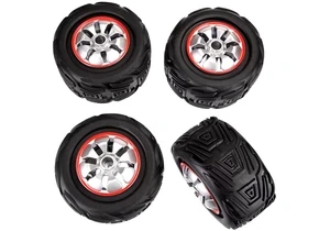 Carrera 370510154 RC Ersatzteil 4 Reifen mit Felge
