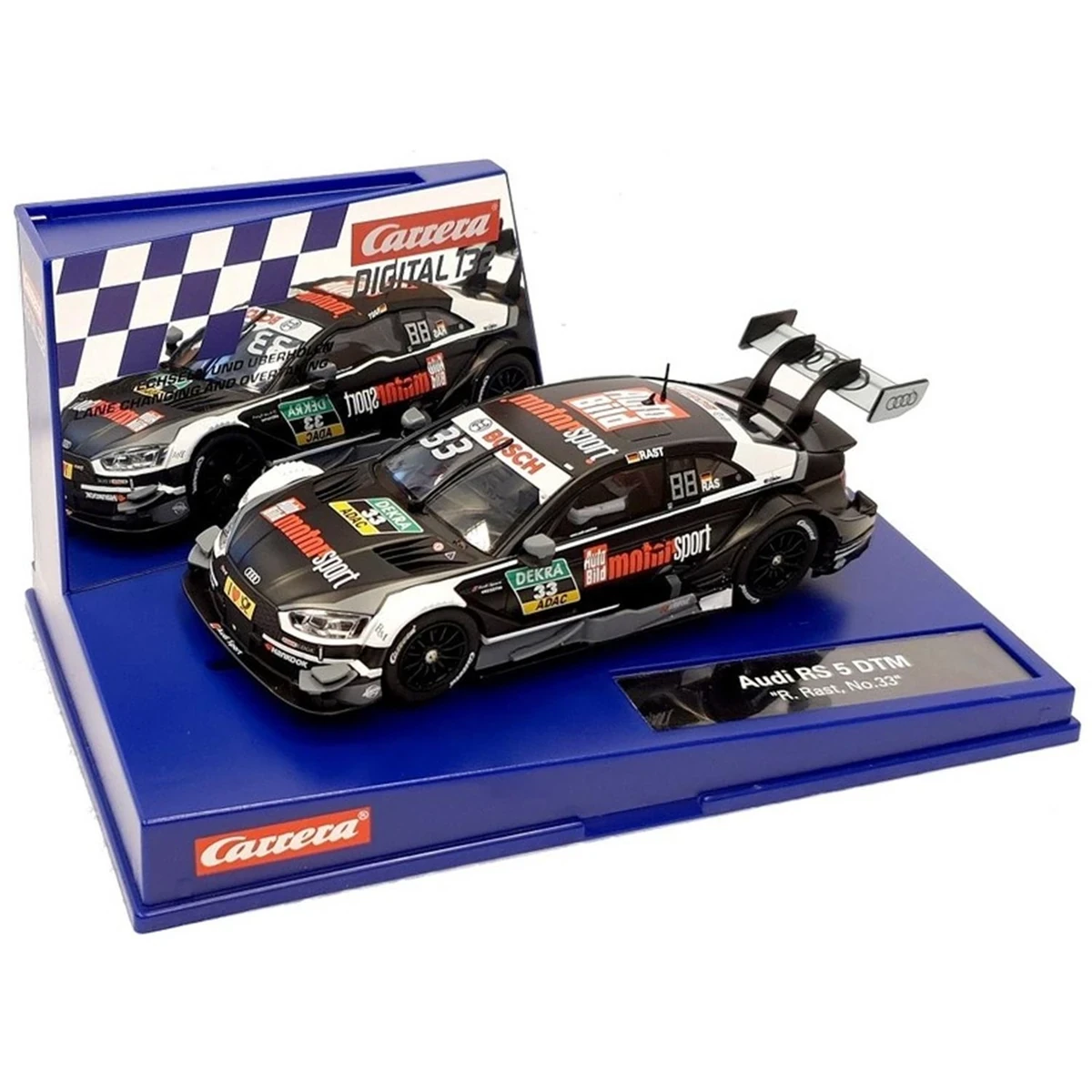 Carrera 20030866 Digital 132 Auto Audi RS 5 DTM R. Rast, No. 33