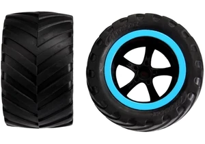 Carrera 370990316 RC Ersatzteil 2 hintere Reifen mit Felgen