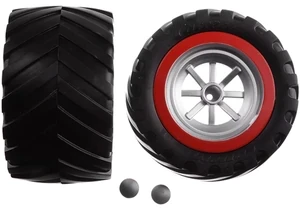 Carrera 370990450 RC Ersatzteil 2 hintere Reifen mit Felgen