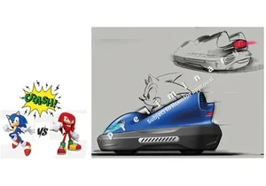 Carrera 370240015 RC Auto 2,4 GHz Sonic the Hedgehog - Battle Car Set