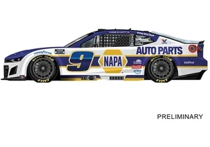 Carrera 20027887 Evolution Auto NASCAR Camaro NextGen ZL1 Hendrick Motorsports, Chase Elliott, No. 9 Season 2026