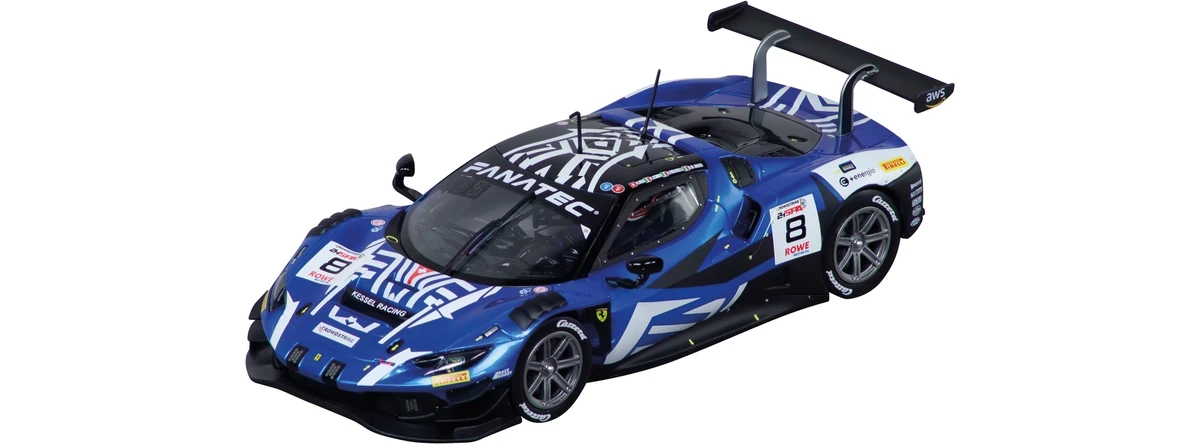 Carrera 20023989 Digital 124 Auto Ferrari 296 GT3 Kessel Racing, No. 8 24h Spa 2024