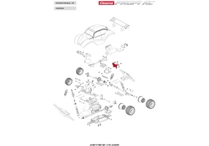 Produktbild von Carrera 370410728 Profi RC Offroad Karosseriebefestigung Beetle