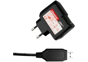 Produktbild von Carrera 370600070 Zubehör Schnellladegerät-Set 5V 1A USB-Ladegerät GS+ USB-Kabel für 3,2V LifePo4-Akku