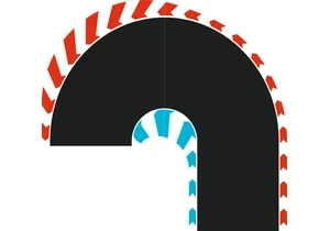 Carrera 50052005 Hybrid Haarnadelkurve 180°, links/rechts