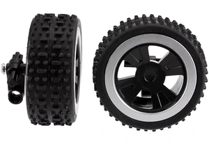 Produktbild von Carrera 370510038 2 Vorderräder mit Felgen und Aufhängung 201014, Night Wolf 370201022, 3702014