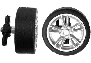 Produktbild von Carrera 370510138 2 Vorderräder mit Felgen und Aufhängung für 162006, 162092, 202006