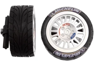 Produktbild von Carrera 370510144 Kleinteile Vorderräder mit Felgen und Radaufhängung für Ford Fiesta WRC 162017