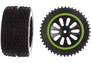 Produktbild von Carrera 370990409 Kleinteile 2 Hinterreifen mit Felgen für Green Lizzard (202008)