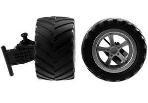 Produktbild von Carrera 370990422 Kleinteile 2 Reifen mit Lenkachse für Fusion Rider (182015)