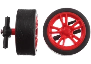 Produktbild von Carrera 370990442 Kleinteile Vorderräder mit Felgen und Radaufhängung für Porsche 911, weiss 162058