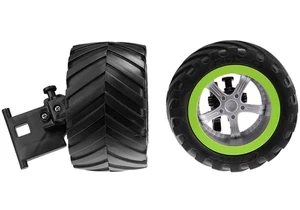 Produktbild von Carrera 370990455 2 Vorderräder mit Lenkachse für Green Splash 370142024, 370142019