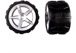 Produktbild von Carrera 370410224 2 Vorderräder mit Felgen und Aufhängung für 24h Abschleppwagen 162076