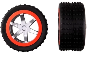 Produktbild von Carrera 370410237 2 Vorderräder mit Felgen und Aufhängung für Agent Black Pursuit 162077