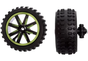 Produktbild von Carrera 370510200 Kleinteile 2 Reifen mit Lenkachse für Green Stroke (370202013)