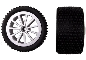 Produktbild von Carrera 370990478 Kleinteile 2 Hinterreifen mit Felgen für Speedfighter (370160114)