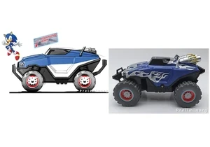 Produktbild von Carrera 370220001 RC Auto 2,4 GHz Sonic Racing Crossworlds Monster Truck - Sonic