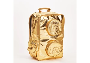 Lego 5008721 Merchandise Tasche Stein-Rucksack in Metallic Gold