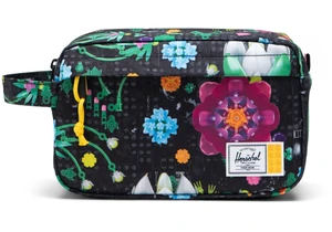 Lego 5011200 Herschel Merchandise Chapter Kulturbeutel - Blumenmuster in Schwarz