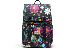 Lego 5011186 Herschel Merchandise Retreat Small Backpack - Schwarz mit Blumengarten