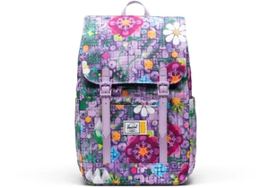 Lego 5011187 Herschel Merchandise Retreat Small Backpack - Lavendel mit Blumenmuster