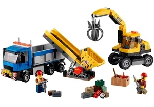 Lego 60075  City  Bagger und Transportwagen