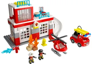 Lego 10970 DUPLO   Feuerwehrwache mit Hubschrauber