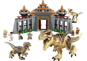 Lego 76961  Jurassic World  Angriff des T. rex und des Raptors aufs Besucherzentrum