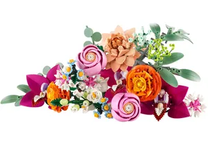 Lego 10342  Botanical Collection  Schöner Rosafarbener Blumenstrauß