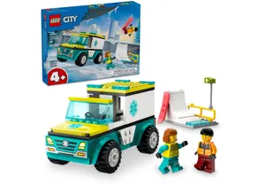 Lego 60403  City  Rettungswagen und Snowboarder