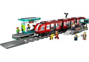 Lego 60423  City  Straßenbahn mit Haltestelle