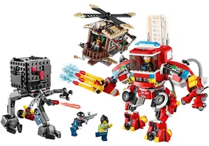 Lego 70813  The Lego Movie  Windmühle und Feuerwehr-Roboter Verstärkung